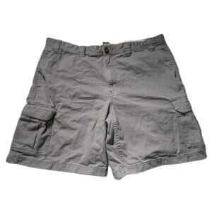 Eddie Bauer Cargo Shorts Mens 42 Green 5 Pocket Relaxed Fit Solid Baggy